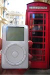  An iPod in Birminham at a telephone box